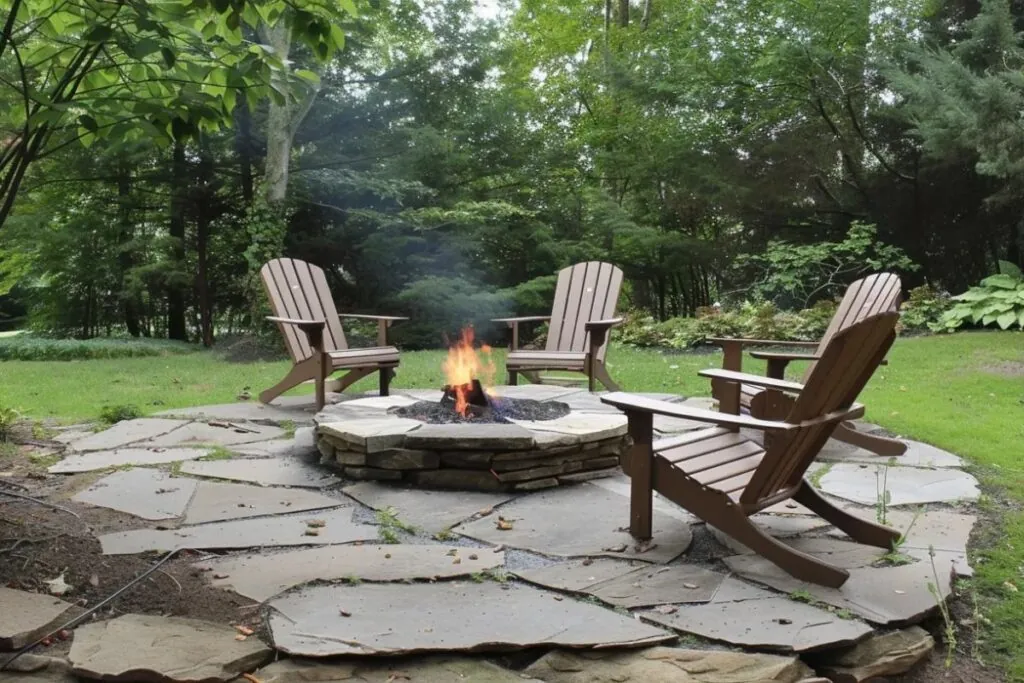 flagstone fire pit ideas for home improvement